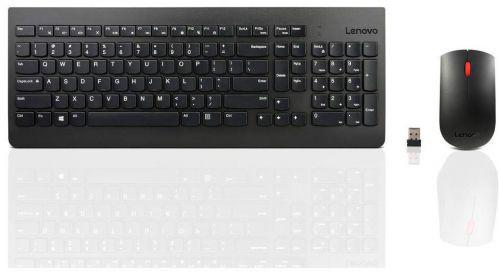 Kit Tastatura si mouse Lenovo Essential, Wireless, negru