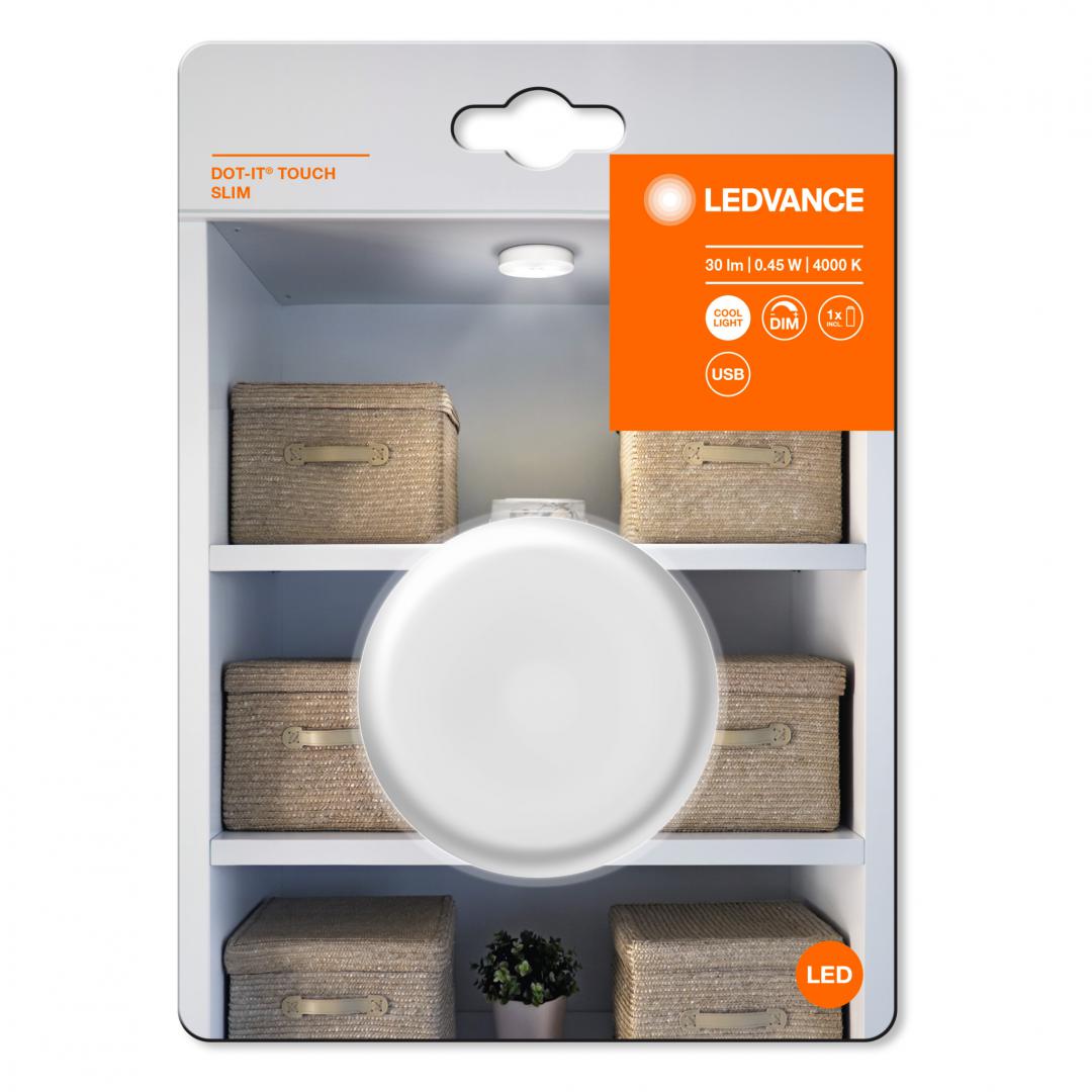 Lampa de veghe Ledvance DOT-it TOUCH SLIM, 5V, 0.45W, 30