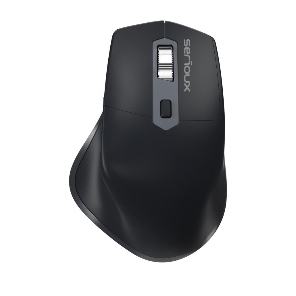 Mouse Serioux Apex 166 Wireless reincarcabil USB-C, Negru, senzor: Optic,