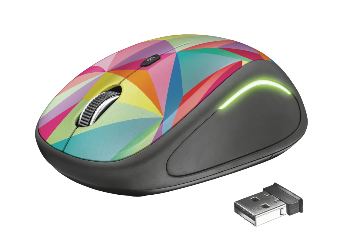 Mouse fara fir Trust Yvi FX Wireless Mouse - multicolor