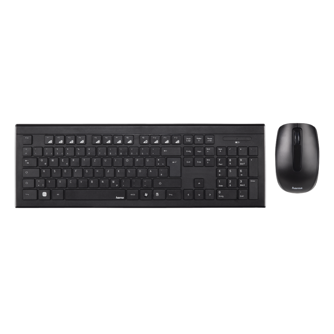 Kit tastatura + mouse Hama Cortino, 105 taste, 800/1200/1600 DPI