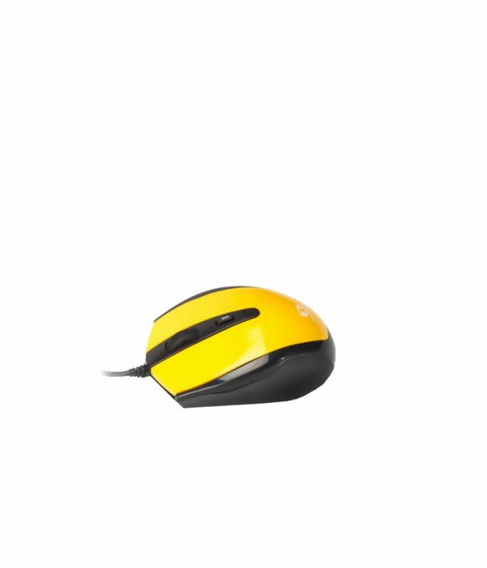Mouse Serioux cu fir, optic, Pastel 3300, 1000dpi, galben, ambidextru