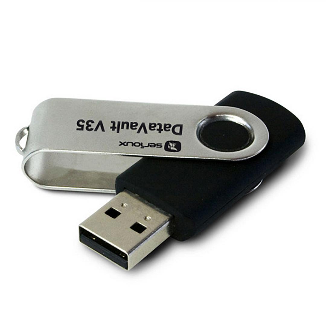 USB Flash Drive Serioux 128GB DataVault V35, USB 3.0, black,