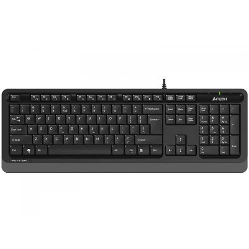 Tastatura A4TECH, cu fir, 104 taste format standard, USB, negru