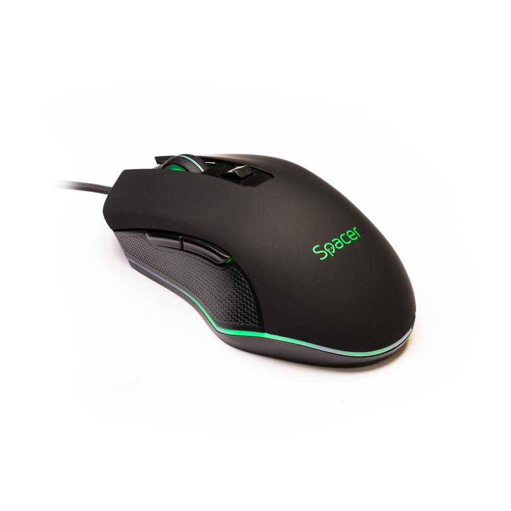 MOUSE Spacer Gaming SP-GM-01, cu fir, USB 2.4 GHz, optic,