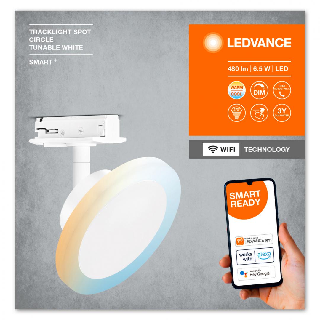 Spot LED inteligent pe sina Ledvance Smart+ WiFi TRACKLIGHT SPOT