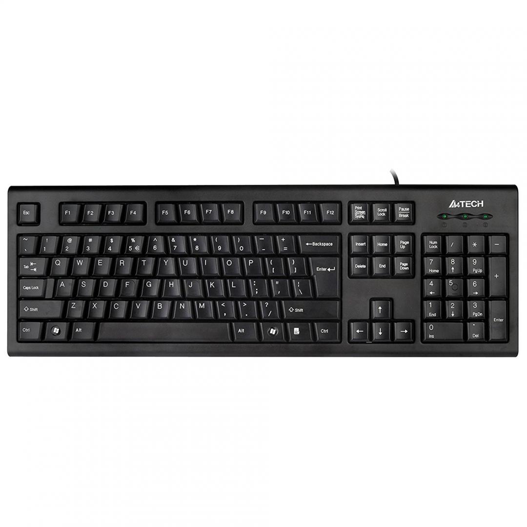 Tastatura KR-85 A4Tech, USB, neagra