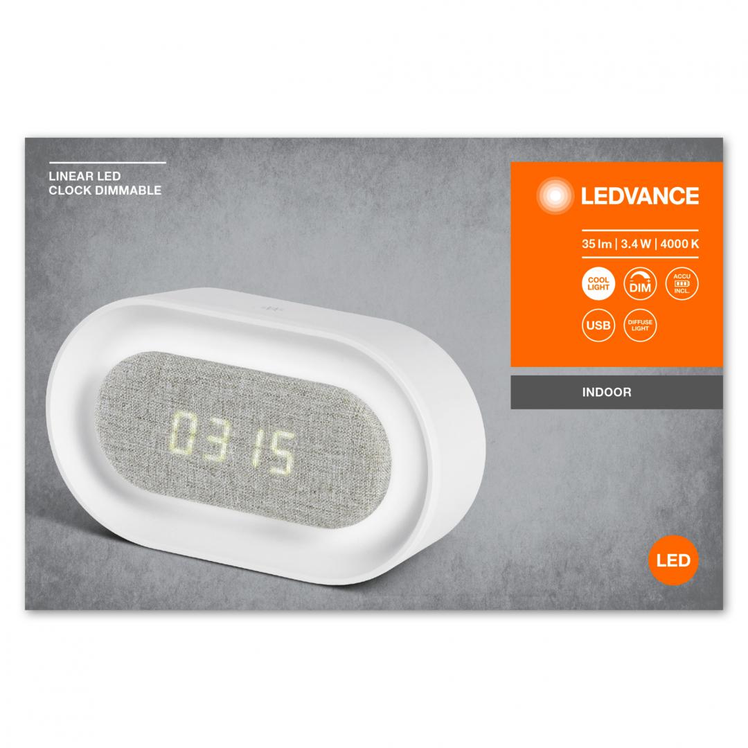 Ceas Ledvance LED CLOCK DIM, 5V, 3.4W, 12 lm, lumina