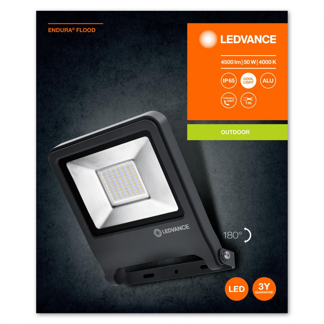 Proiector LED Ledvance ENDURA FLOOD, 50W, 220-240V, 4500 lm, lumina