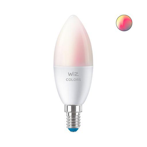 Bec LED RGB inteligent WiZ Connected Colors C37, Wi-Fi, E14,