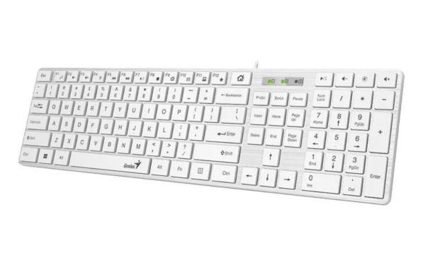 Tastatura Genius SlimStar 126 cu fir, USB, multimedia, 104 taste