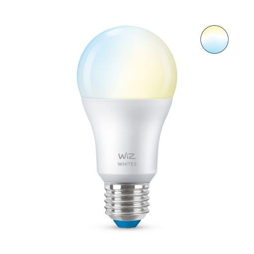 Bec LED inteligent WiZ Connected Whites A60, Wi-Fi, E27, 8W